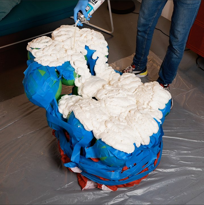 Easy way to create a foam chair for your living room 🛋️