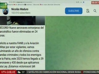 Jefe de Estado: Nueve aeronaves extranjeras del narcotráfico fueron eliminadas en 24 horas