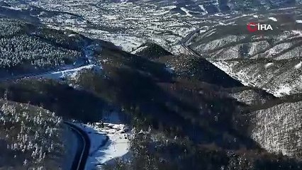 Bolu Dağı’nda kartpostallık görüntüler