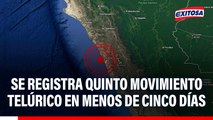 Nuevo sismo remece Chimbote: Se registra quinto movimiento telúrico en menos de cinco días