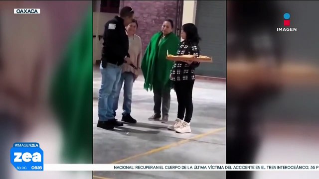 Elemento de la Fiscalía Estatal de Oaxaca es captado presuntamente intoxicado