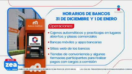¡Tómalo en cuenta! Estos son los horarios de los bancos para este 31 de diciembre