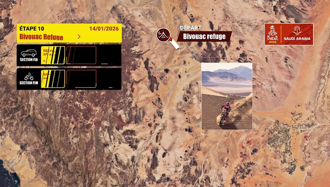Dakar 2026 : Le parcours de la 10e étape - Rallye raid - Dakar