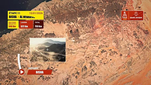 Dakar 2026 : Le parcours de la 11e étape - Rallye raid - Dakar