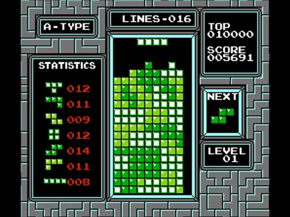 Tetris (USA) - Actual Framerate Fret #8