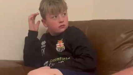 Boy experiences roller-coaster of emotions after being chosen as West Ham mascot for Anfield game