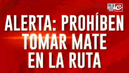 Prohíben tomar mate en la ruta: ¿estás de acuerdo con las multas?