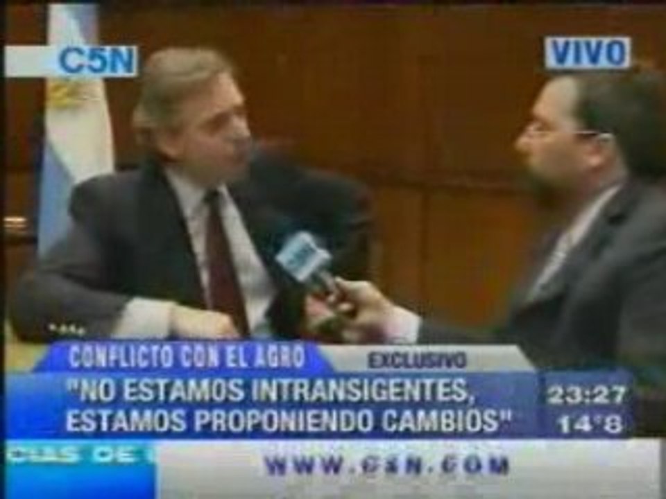 Alberto Fernandez responde sobre el campo (parte 2)