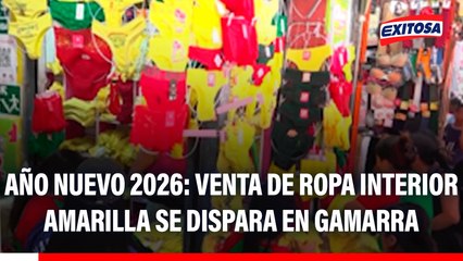 Año Nuevo 2026: Venta de ropa interior amarilla se dispara en Gamarra