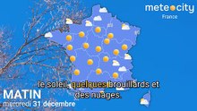 Bulletin météo France du mercredi 31 décembre 2025