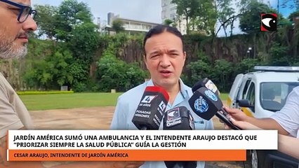 Jardín América sumó una ambulancia y el intendente destacó la priorización de la salud pública