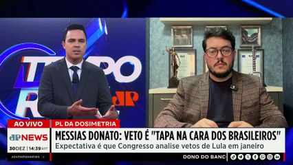 Messias Donato sobre veto no PL da Dosimetria: “Tapa na cara dos brasileiros” | TEMPO REAL
