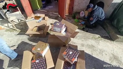 Sequestro di botti di Capodanno nascosti in un garage nel brindisino