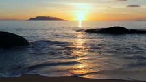 [4K ASMR] PERFECT SUNSET Ocean Waves beach