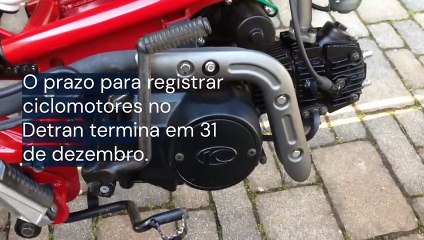 Vídeo - Prazo para registrar ciclomotores no Detran termina nesta quarta-feira (31); veja regras e penalidades