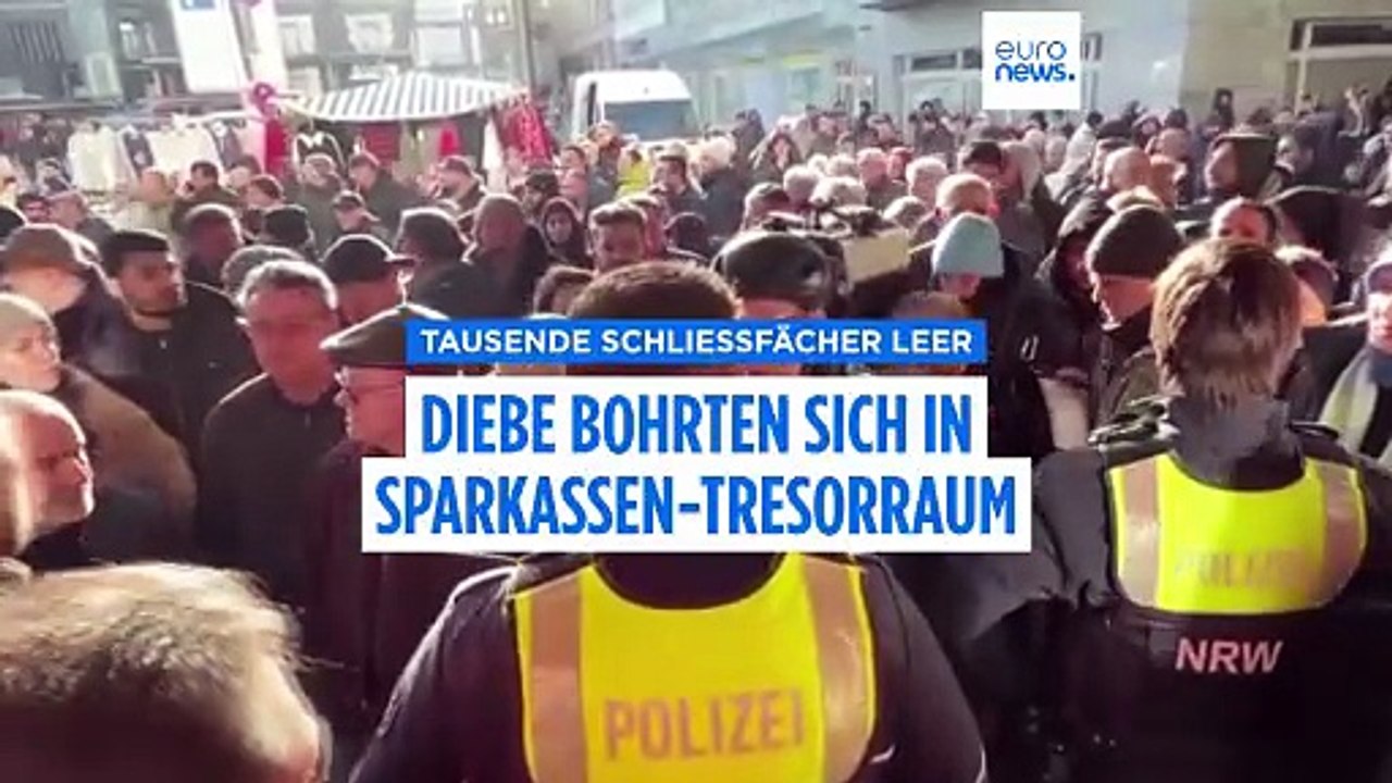 Diebe bohrten sich in Sparkassen-Tresorraum: Tausende Schließfächer ausgeräumt