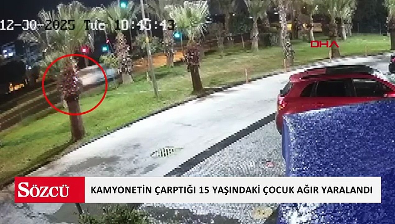 Kamyonetin çarptığı 15 yaşındaki çocuk ağır yaralandı