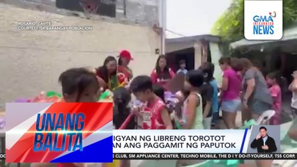 Mga bata, binigyan ng libreng torotot para maiwasan ang paggamit ng paputok | Unang Balita