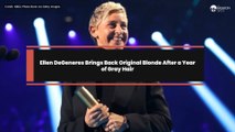 Ellen DeGeneres Brings Back Original Blonde After a Year of Gray Hair
