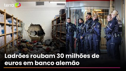 Ladrões usam furadeira e roubam 30 milhões de euros em banco na Alemanha