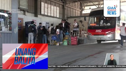 Mga pasaherong uuwi sa mga probinsiya para sa Bagong Taon, dagsa na sa mga bus terminal | Unang Balita