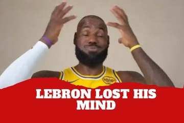 LeBron James loses his mind after realizing something about his age