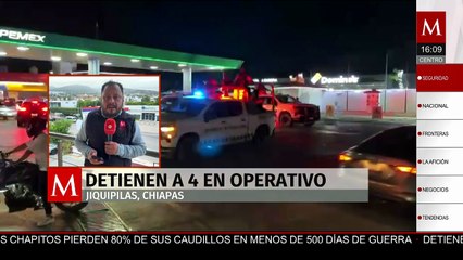 Detienen a tres mexicanos y un venezolano con armas y droga durante patrullaje en Chiapas
