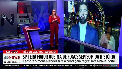 Réveillon na Paulista terá maior queima de fogos sem som da história