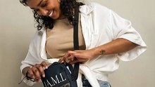 Bolso cruzado negro – colección J.A.M.L
