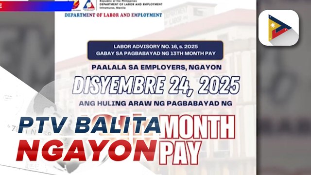 DOLE, nagpaalala sa mga private company hinggil sa 13th month pay compliance report
