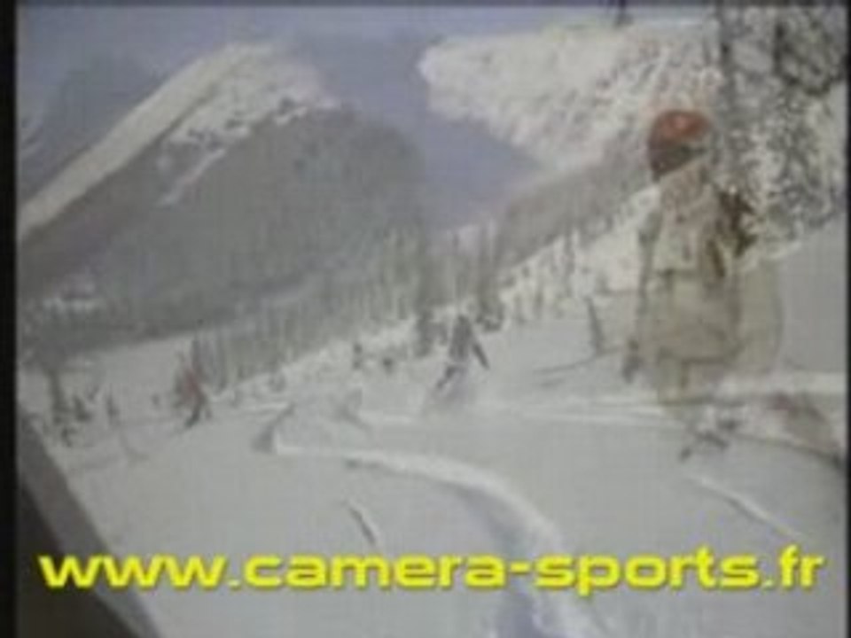 Ski fun cam embarqué hélicopter