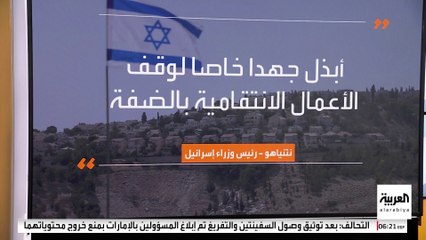 نتنياهو يقلل من شأن تصاعد عنف المستوطنين في الضفة الغربية