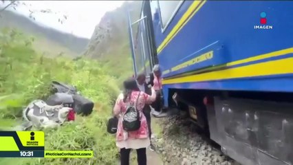Dos trenes chocaron de frente en Machu Picchu, Perú