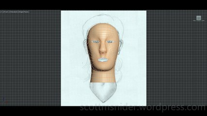 Flame: 3DS MAX Practice Polygon Modeling Head Model Video #66 (12-31-2025)