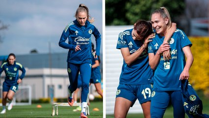 Intenso entrenamiento del América Femenil de cara al Clausura 2026