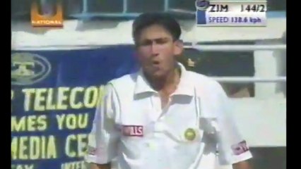 Ajit Agarkar 2 for 59 in 23 Overs 7 Mdns vs Zimbabwe 2nd Test, Nagpur, November 25 - 29 2000