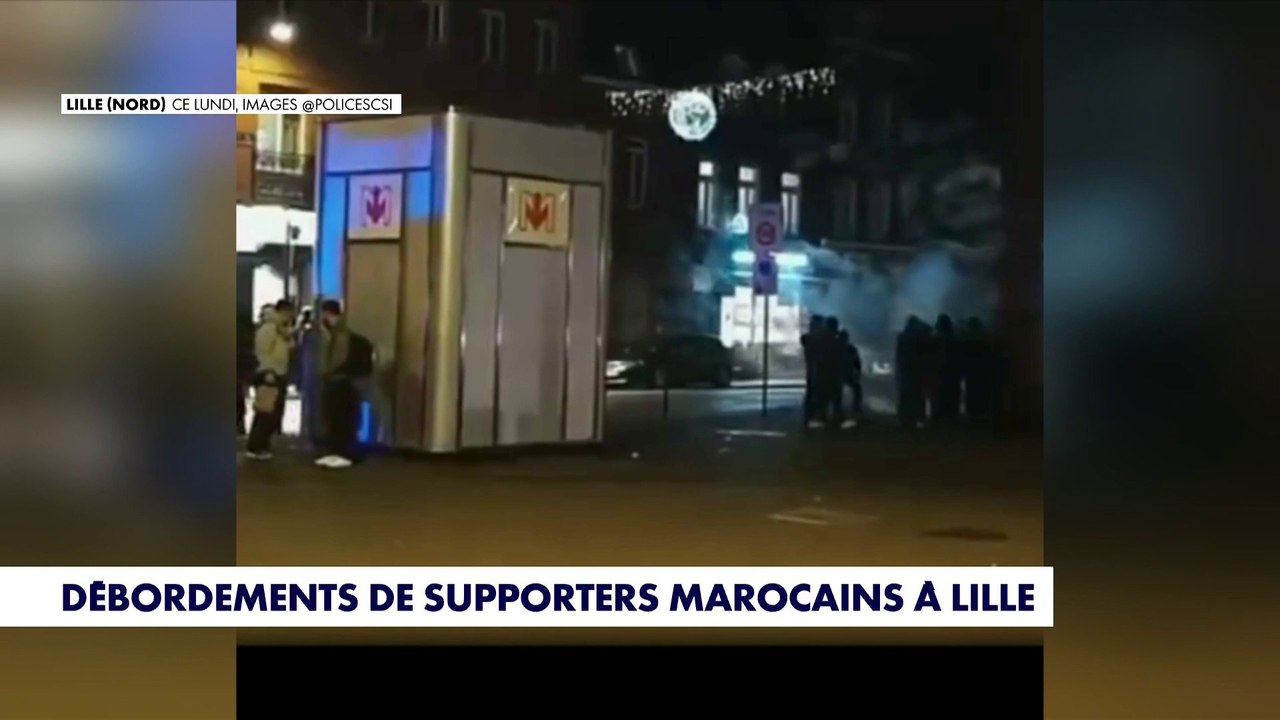 Victoire du Maroc à la CAN : des débordements enregistrés à Lille de la part de supporters marocains