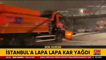 İstanbul'a lapa lapa kar yağdı