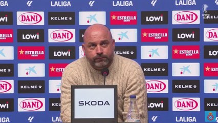 Rueda de prensa de Manolo González previa al Espanyol vs. Barcelona