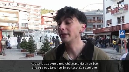 Crans-Montana, testimone: "Impressionante vedere persone ustionate e stese a terra"