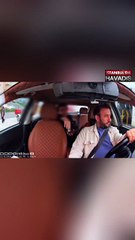 Taksideki gergin anlar izleyenleri de gerdi: Öğrencisin benden olsun! İstemiyorum! Çek, iki katı çek