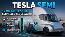 Elektro-Lkw Tesla Semi lädt 70 % in 30 Minuten – so geht’s