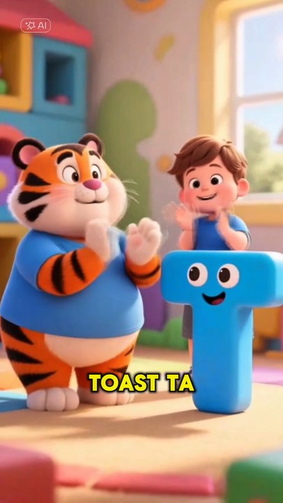 T Is for Tiger 🐯 | T Is for Toast 🍞 | Tasty Toast Song for Kids