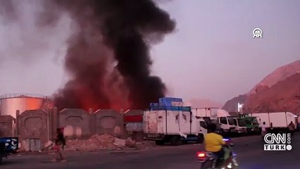Suudi Arabistan’ın Yemen’deki liman saldırısına ait yeni görüntüler