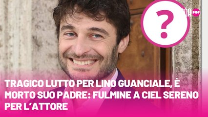 Tragico lutto per Lino Guanciale, è morto suo padre fulmine a ciel sereno per l’attore