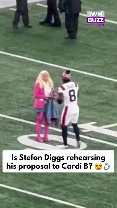 Cardi B was spotted with NFL star Stefon Diggs following the New England Patriots vs New York Jets game. The duo caught attention with their appearance in East Rutherford, New Jersey. Fans can’t stop speculating whether Diggs was rehearsing a proposal for