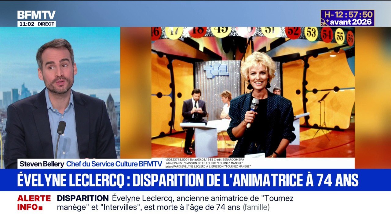 Évelyne Leclercq, ancienne animatrice de l'émission "Tournez manège!", est décédée à 74 ans