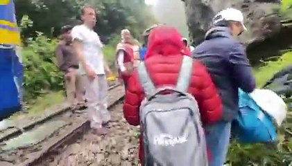 choque de trenes en machu Picchu