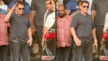 Salman Khan The Bhaijaan Of Bollywood Snapped At Mumbai Airport In Tight Security Cover