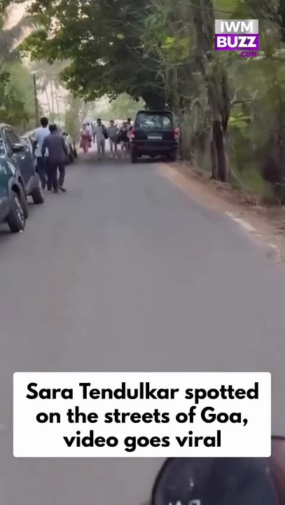 Sara Tendulkar is currently holidaying in Goa. The viral clip shows her strolling along Goa’s streets with three friends